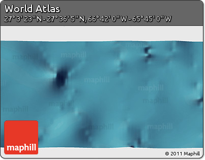 Satellite 3D Map of the Area around 27° 19' 44" N, 66° 13' 29" W