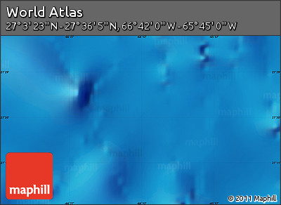 Physical Map of the Area around 27° 19' 44" N, 66° 13' 29" W