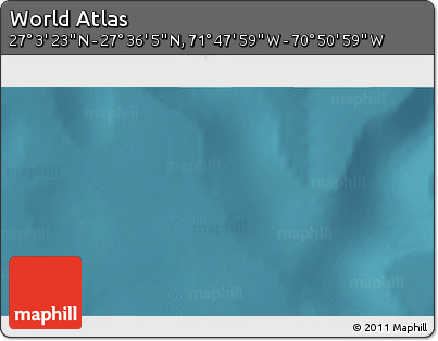 Satellite 3D Map of the Area around 27° 19' 44" N, 71° 19' 29" W