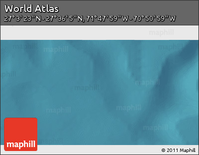 Satellite 3D Map of the Area around 27° 19' 44" N, 71° 19' 29" W