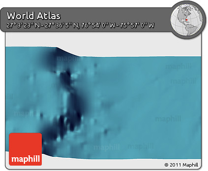 Satellite 3D Map of the Area around 27° 19' 44" N, 76° 25' 30" W