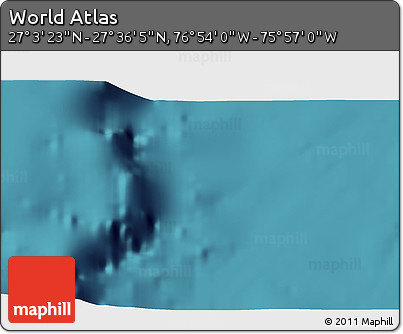 Satellite 3D Map of the Area around 27° 19' 44" N, 76° 25' 30" W