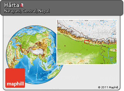 Physical Location Map of Hārta