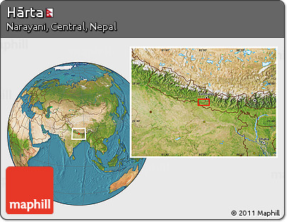 Satellite Location Map of Hārta