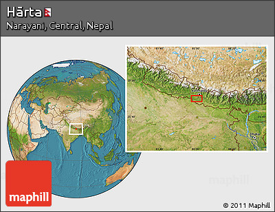 Satellite Location Map of Hārta