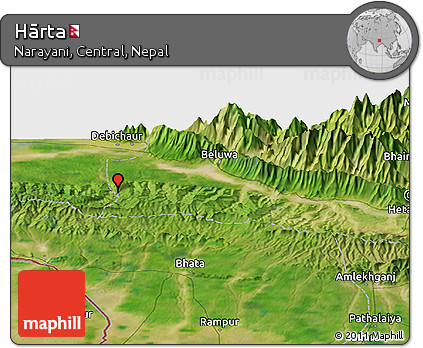 Satellite Panoramic Map of Hārta