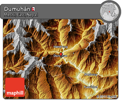 Physical 3D Map of Dumuhān
