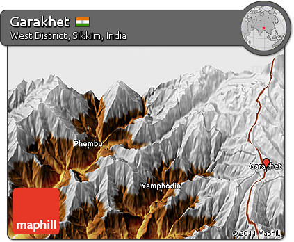 Physical 3D Map of Garakhet