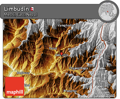Physical 3D Map of Limbudīn