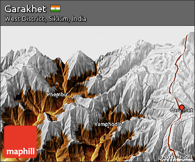 Physical 3D Map of Garakhet