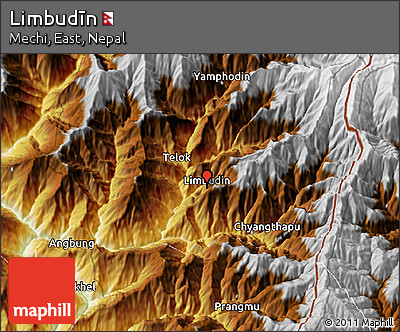 Physical 3D Map of Limbudīn