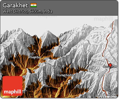 Physical 3D Map of Garakhet