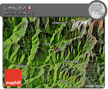 Satellite 3D Map of Limbudīn