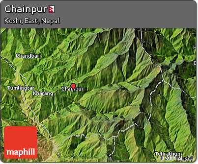 Satellite 3D Map of Chainpur
