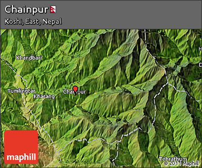 Satellite 3D Map of Chainpur