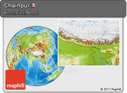 Physical Location Map of Chainpur