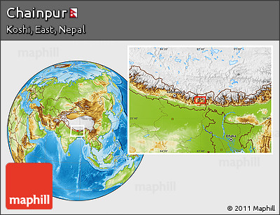Physical Location Map of Chainpur