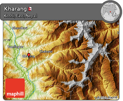 Physical Map of Kharang