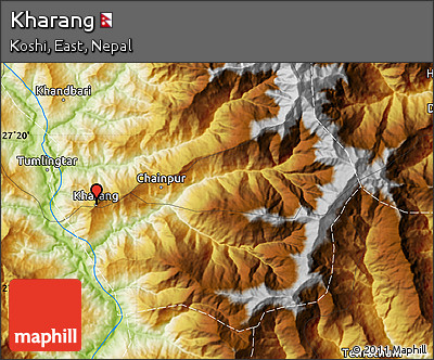 Physical Map of Kharang