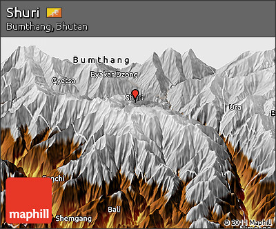 Physical Panoramic Map of Shuri