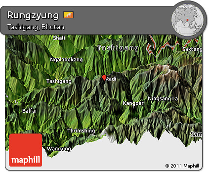 Satellite Panoramic Map of Rungzyung