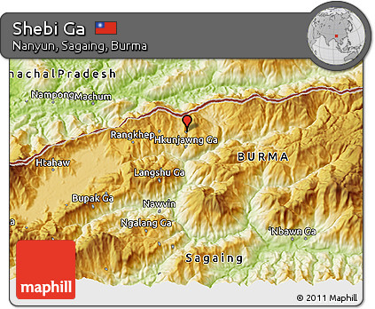 Physical 3D Map of Shebi Ga