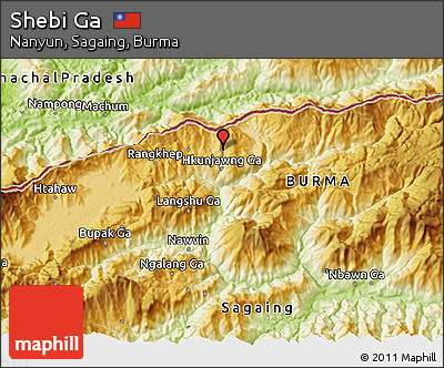 Physical 3D Map of Shebi Ga