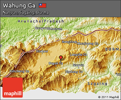 Physical 3D Map of Wahung Ga
