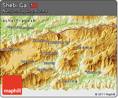 Physical 3D Map of Shebi Ga