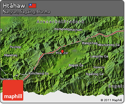 Satellite 3D Map of Htāhaw