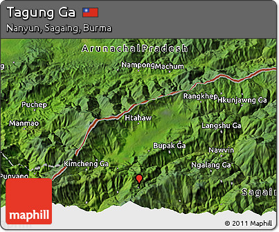 Satellite 3D Map of Tagung Ga
