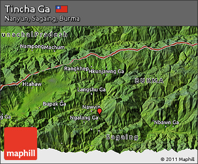 Satellite 3D Map of Tincha Ga