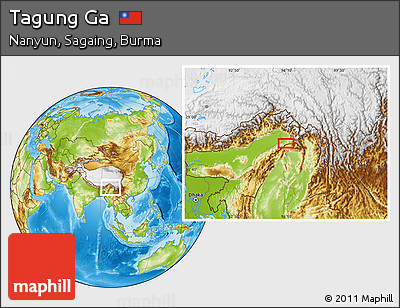 Physical Location Map of Tagung Ga