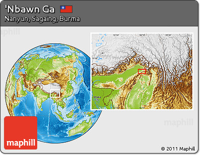 Physical Location Map of 'Nbawn Ga