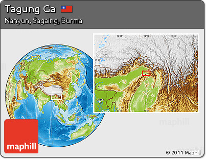 Physical Location Map of Tagung Ga