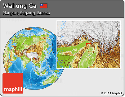 Physical Location Map of Wahung Ga