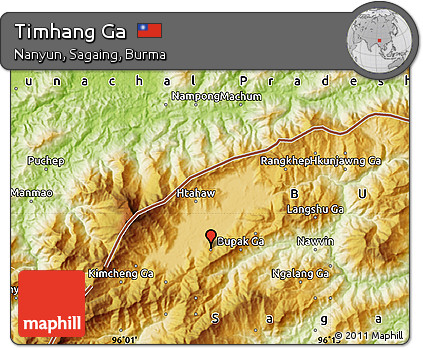 Physical Map of Timhang Ga