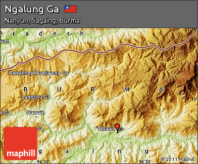 Physical Map of Ngalung Ga