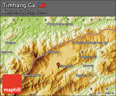 Physical Map of Timhang Ga