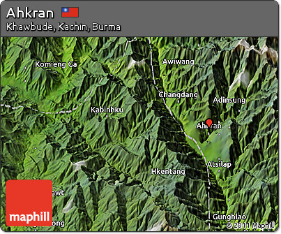 Satellite 3D Map of Ahkran