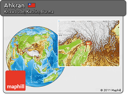 Physical Location Map of Ahkran