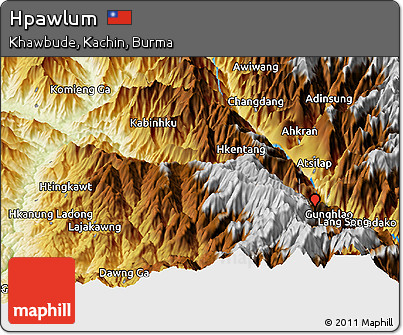Physical Panoramic Map of Hpawlum