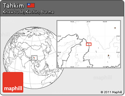 Blank Location Map of Tahkim