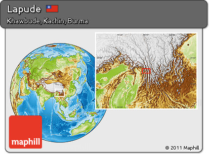 Physical Location Map of Lapude