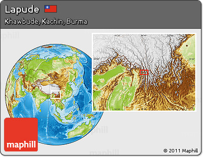 Physical Location Map of Lapude