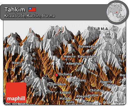 Physical Panoramic Map of Tahkim