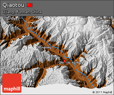 Physical 3D Map of Qiaotou