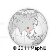 Outline Map of the Area around 27° 48' 57" N, 100° 22' 30" E, rectangular outline