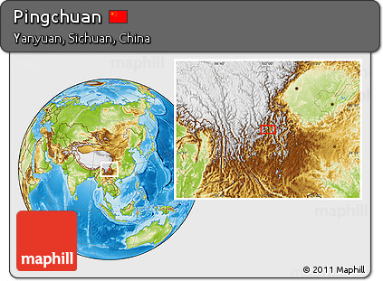 Physical Location Map of Pingchuan