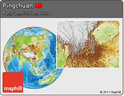 Physical Location Map of Pingchuan